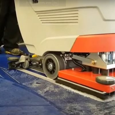 industrial floor scrubbing